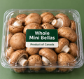 Whole Mini Bellas, Product of Canada  680 g/ 1.5 lb
